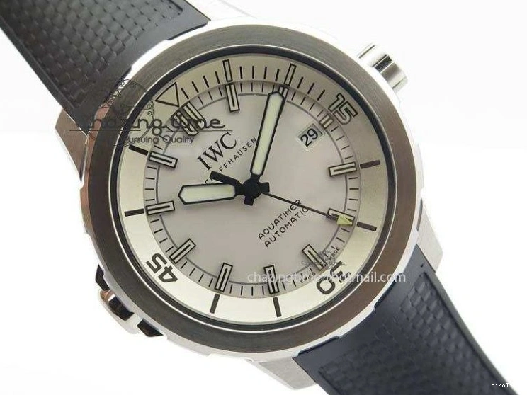 MIROTIME 0214 TechFriendly Aquatimer Automatic SS IW329003 V6F 1:1 Best Edition On Black Rubber Strap MIYOTA 7271